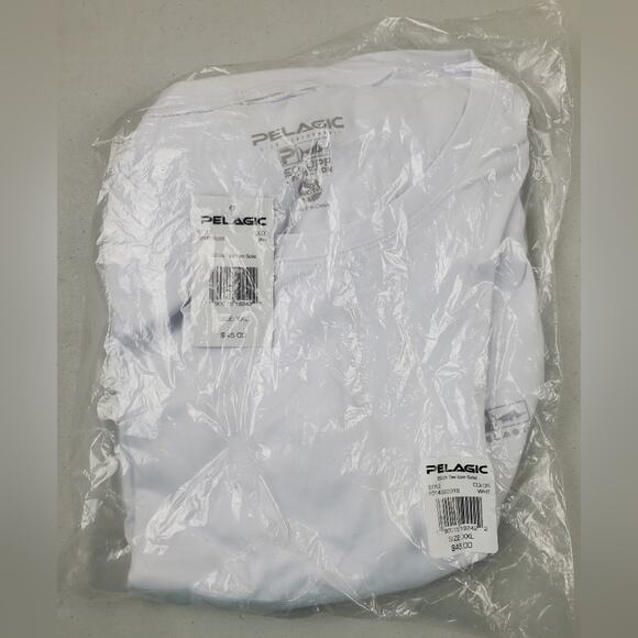 Pelagic Stratos Performance Shirt in White, Size XXL - Picture 6 of 7